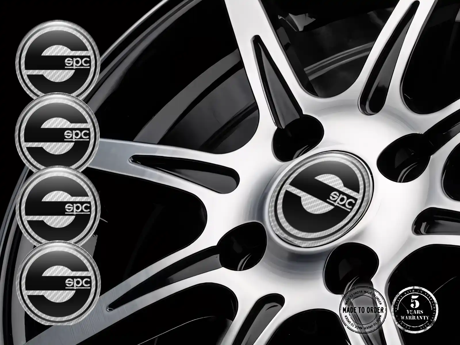 Sparco Felgenaufkleber Version Stilvolles gewölbtes Design